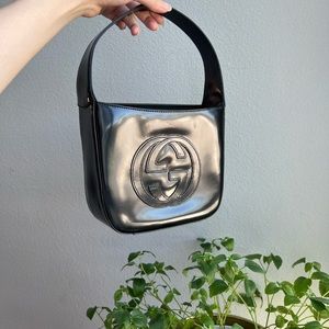 Gucci Black Patent Leather Mini Shoulder Bag